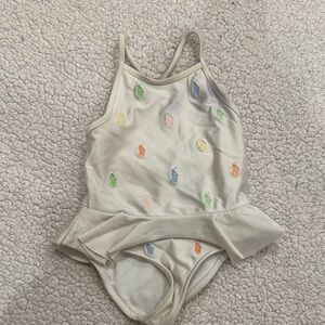Polo by Ralph Lauren Cream Kids Bodysuit with Colorful Accents